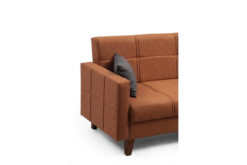 Darcia Sovesofa med Chaiselong 3-personers - Rød - Møbler - Sofaer - Sovesofaer