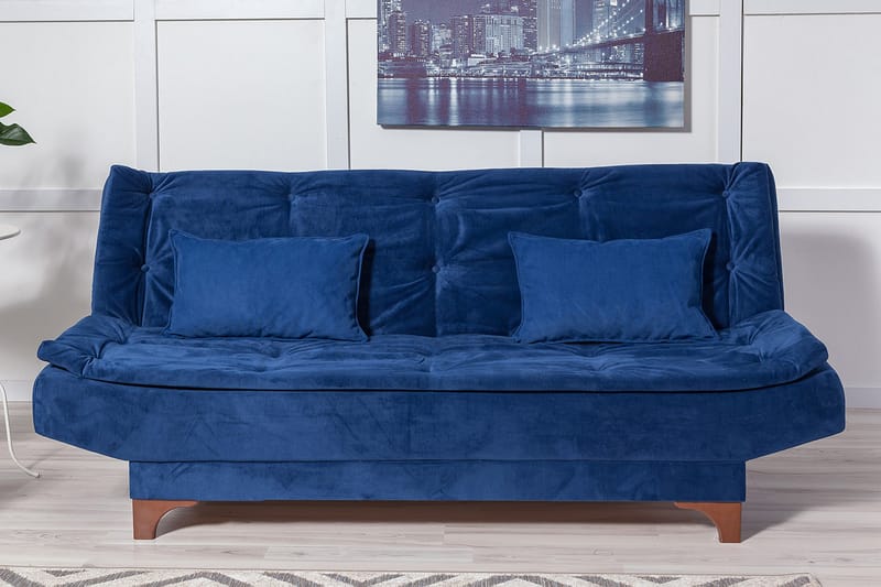 Defiglio 3-pers. Sovesofa - Blå - Møbler - Sofaer - Sovesofaer