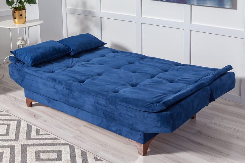 Defiglio 3-pers. Sovesofa - Blå - Møbler - Sofaer - Sovesofaer