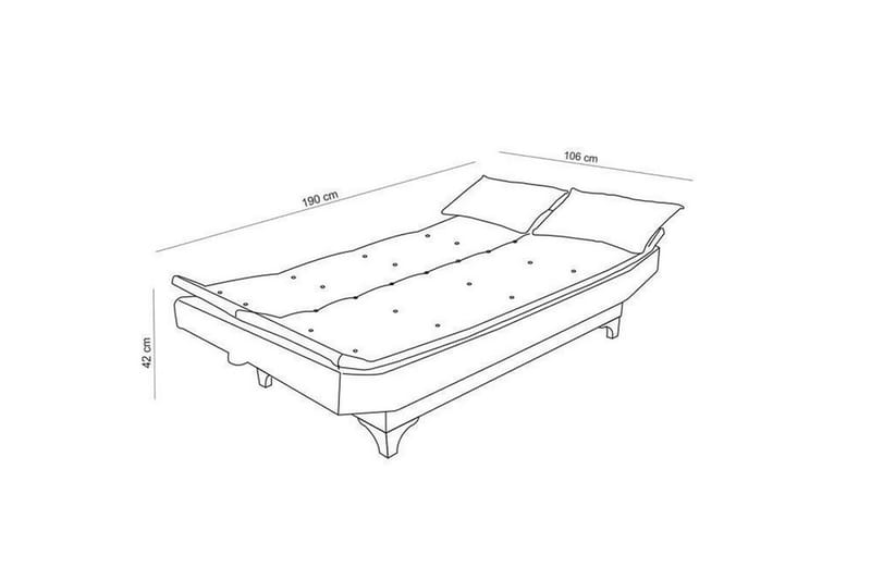 Defiglio 3-pers. Sovesofa - Brun - Sovesofaer - 3 personers sovesofa