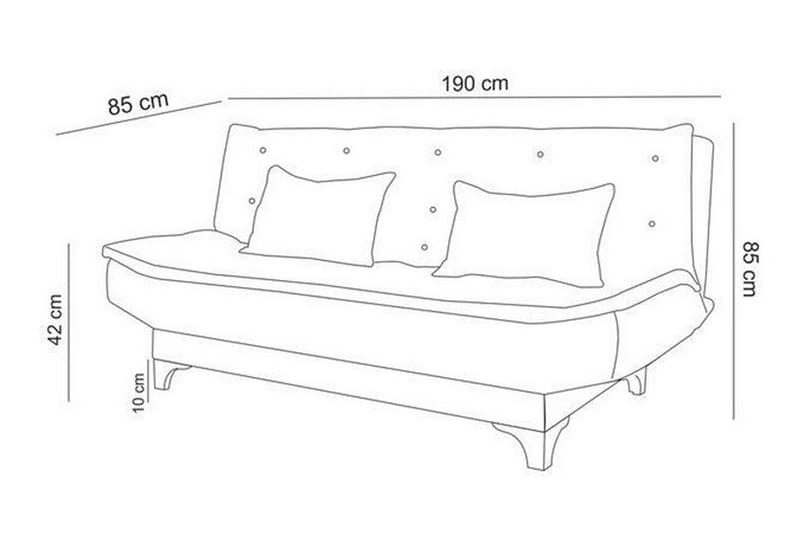 Defiglio 3-pers. Sovesofa - Brun - Sovesofaer - 3 personers sovesofa