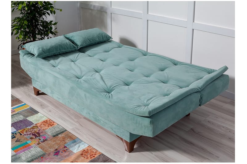 Defiglio 3-pers. Sovesofa - Grøn - Sovesofaer - 3 personers sovesofa