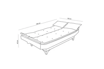 Defiglio 3-pers. Sovesofa - Brun - Møbler - Sofaer - Sovesofaer