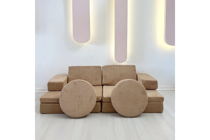 Deliones Sovesofa - Camel - Sovesofaer - 2 personers sovesofa