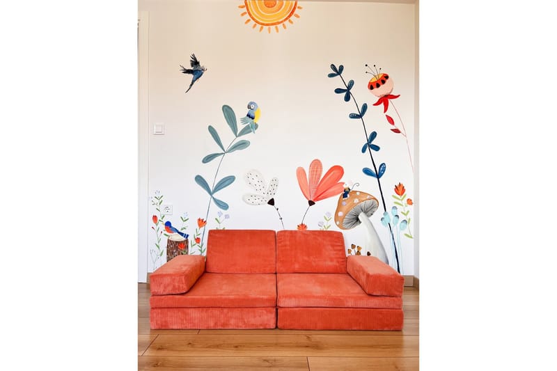 Deliones Sovesofa - Orange - Møbler - Sofaer - Sovesofaer