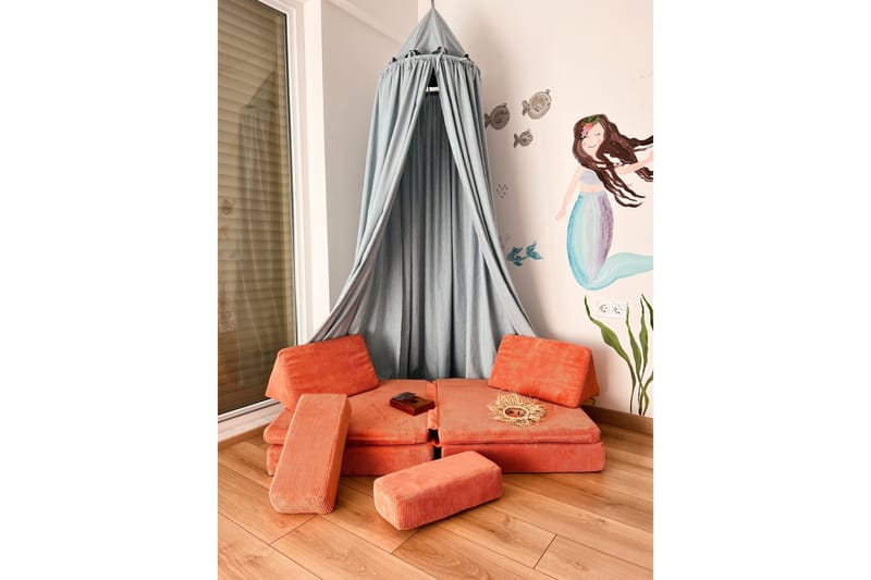 Deliones Sovesofa - Orange - Møbler - Sofaer - Sovesofaer