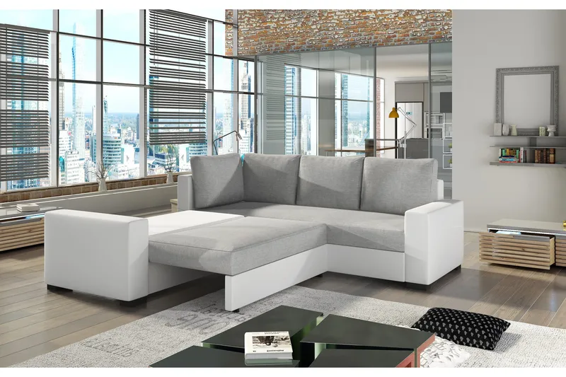 Delta hjørnesovesofa - Grå - Møbler - Sofaer - Sovesofaer