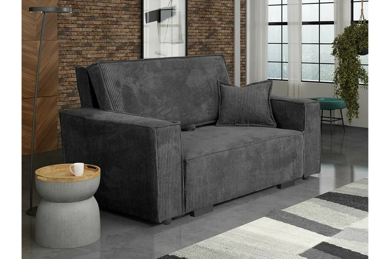 Denegal 2-sits Bäddsoffa Dark grey - Møbler - Sofaer - Sovesofaer
