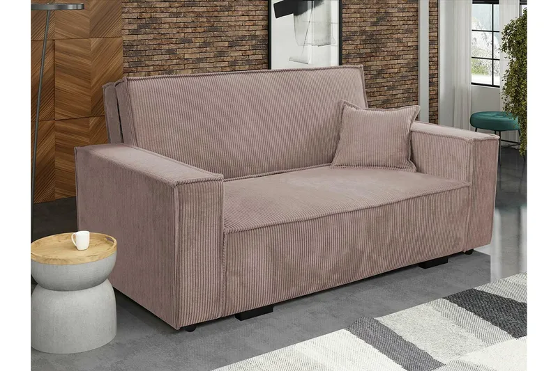 Denegal 2-sits Bäddsoffa Light brown - Møbler - Sofaer - Sovesofaer