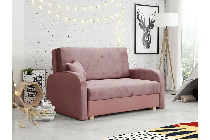 Denegal 2-sits Bäddsoffa Light pink - Møbler - Sofaer - Sovesofaer
