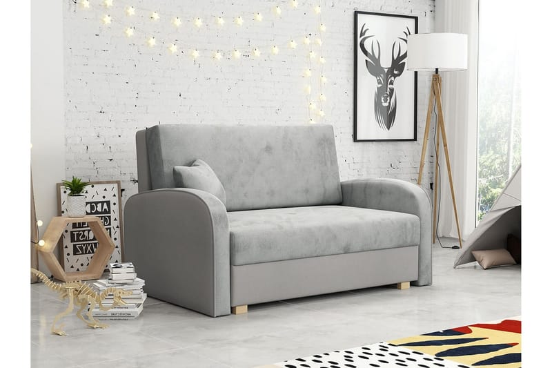 Denegal 2-sits Bäddsoffa Ljusgrå - Møbler - Sofaer - Sovesofaer