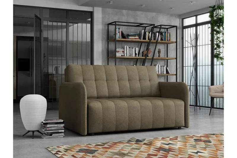 Denegal 2-sits Bäddsoffa NO_BRAND Brown - Møbler - Sofaer - Sovesofaer
