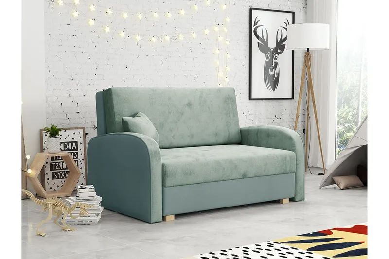 Denegal 2-sits Bäddsoffa NO_BRAND Light grey/Dark grey - Møbler - Sofaer - Sovesofaer