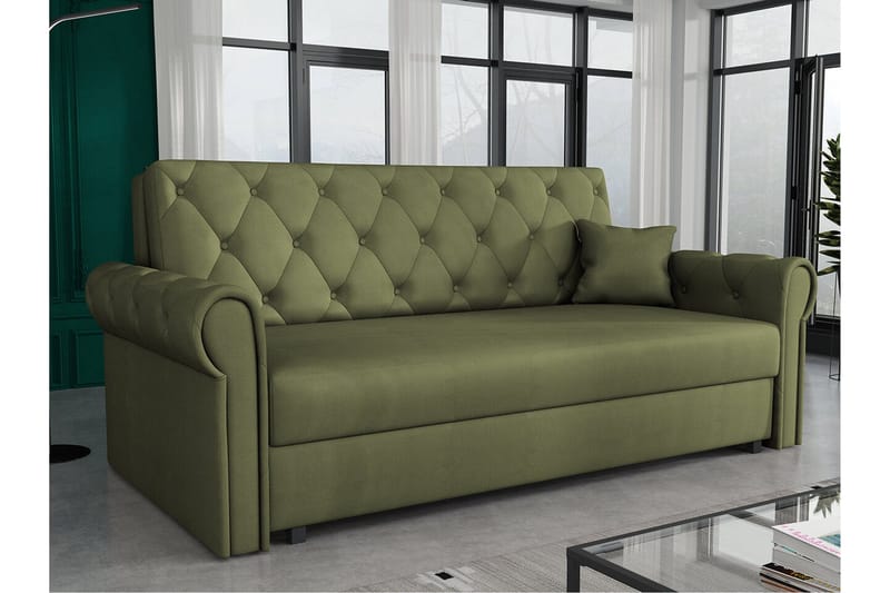 Denegal 2-personers Sovesofa - Grøn - Møbler - Sofaer - Sovesofaer