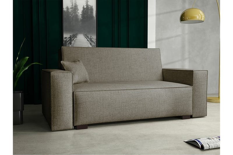 Denegal 2-personers Sovesofa - Lysebrun/Beige - Møbler - Sofaer - Sovesofaer
