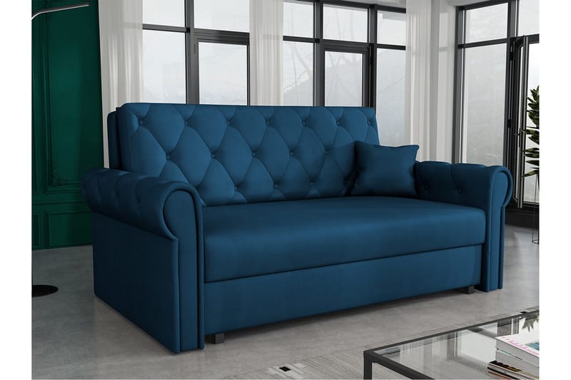 Denegal 2-personers Sovesofa - Mørkeblå - Møbler - Sofaer - Sovesofaer