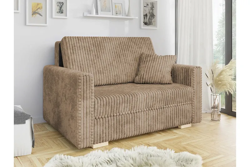 Denegal 2-personers Sovesofa - Mørk Beige/Mocca - Møbler - Sofaer - Sovesofaer