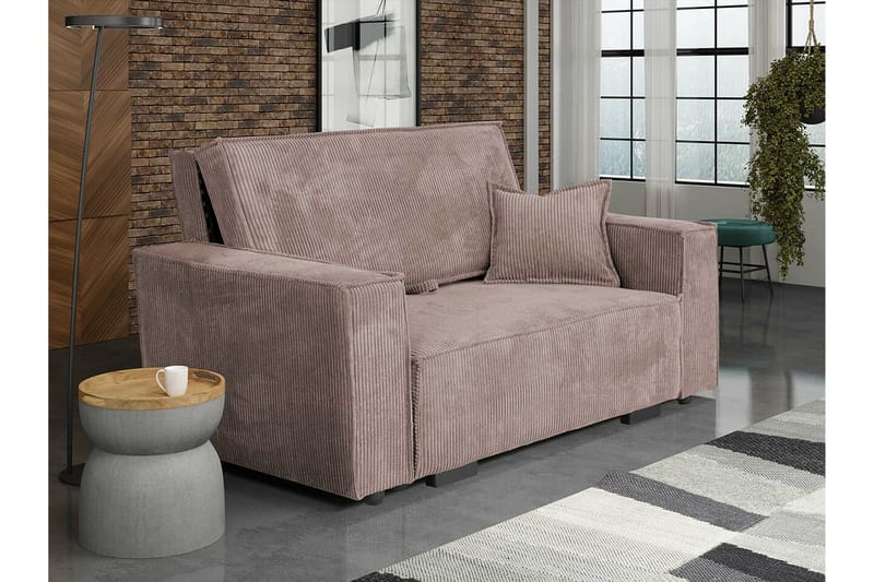 Denegal 2-personers Sovesofa - Lysebrun - Møbler - Sofaer - Sovesofaer