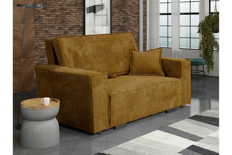 Denegal 2-personers Sovesofa - Mørkegul - Møbler - Sofaer - Sovesofaer