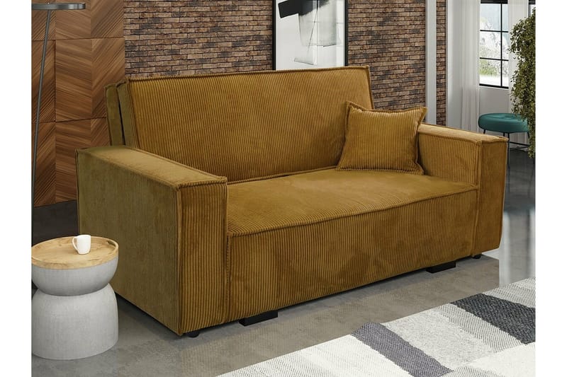 Denegal 2-personers Sovesofa - Mørkegul - Møbler - Sofaer - Sovesofaer