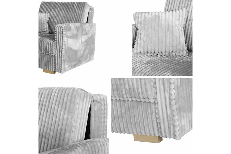 Denegal 2-personers Sovesofa - Lysegrå - Møbler - Sofaer - Sovesofaer