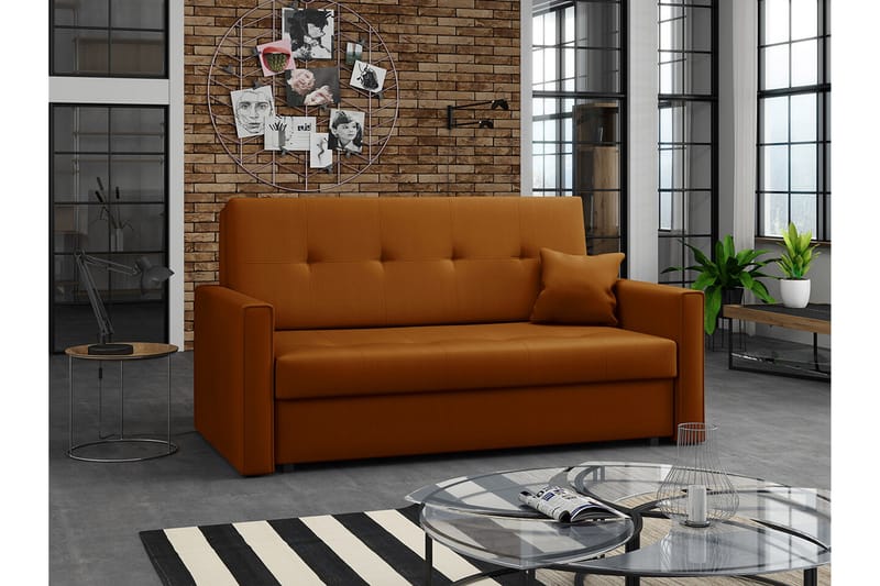 Denegal 2-personers Sovesofa - Brun - Sovesofaer - 2 personers sovesofa