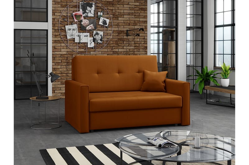 Denegal 2-personers Sovesofa - Mørkegul - Møbler - Sofaer - Sovesofaer