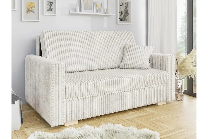 Denegal 2-personers Sovesofa - Beige/Lys beige - Møbler - Sofaer - Sovesofaer