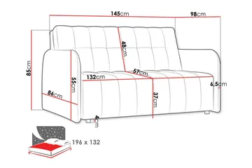 Denegal 2-personers sovesofa - Møbler - Sofaer - Sovesofaer