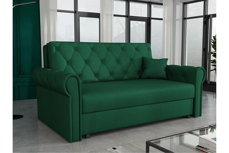 Denegal 2-personers Sovesofa - Mørkegrøn - Møbler - Sofaer - Sovesofaer