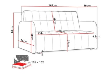 Denegal 2-personers sovesofa - Møbler - Sofaer - Sovesofaer