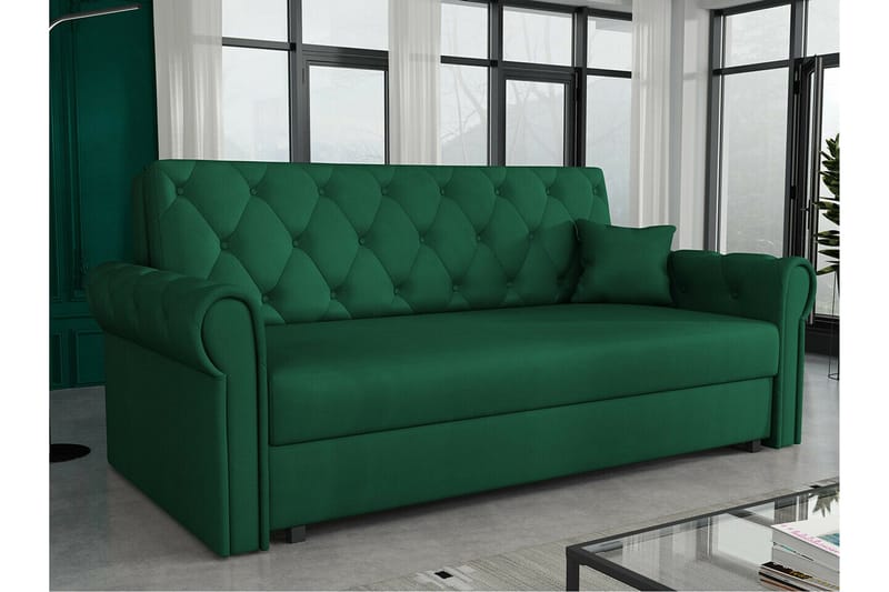 Denegal 2-personers Sovesofa - Mørkegrøn - Møbler - Sofaer - Sovesofaer