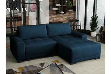 Denegal 2-personers Venstrevendt Sovesofa med Opbevaring 130x190 cm i Stof - Blå - Møbler - Sofaer - Sovesofaer