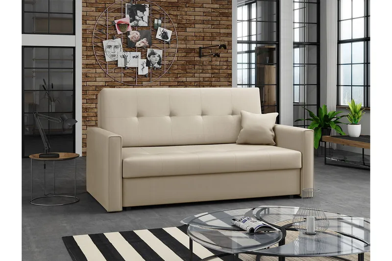 Denegal 2-personers Sovesofa - Beige - Møbler - Sofaer - Sovesofaer