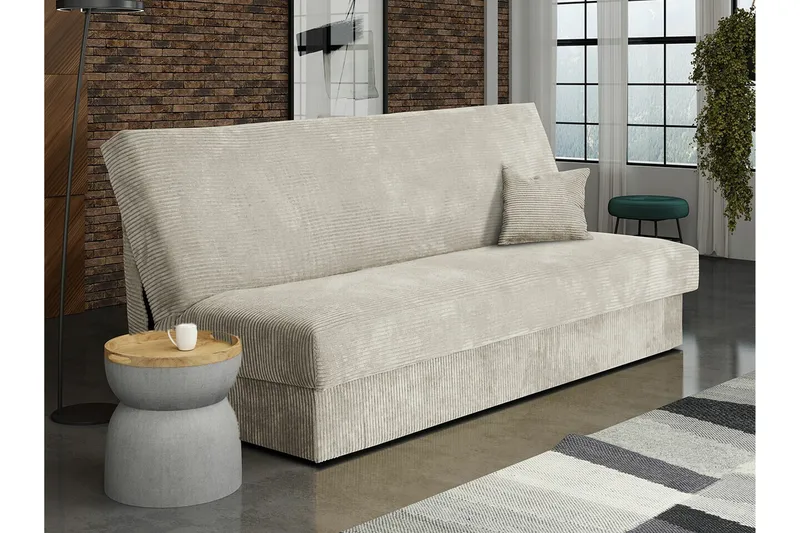 Denegal 3-sits Bäddsoffa Beige/Light beige - Møbler - Sofaer - Sovesofaer