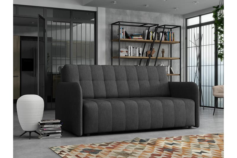 Denegal 3-sits Bäddsoffa Dark grey - Møbler - Sofaer - Sovesofaer
