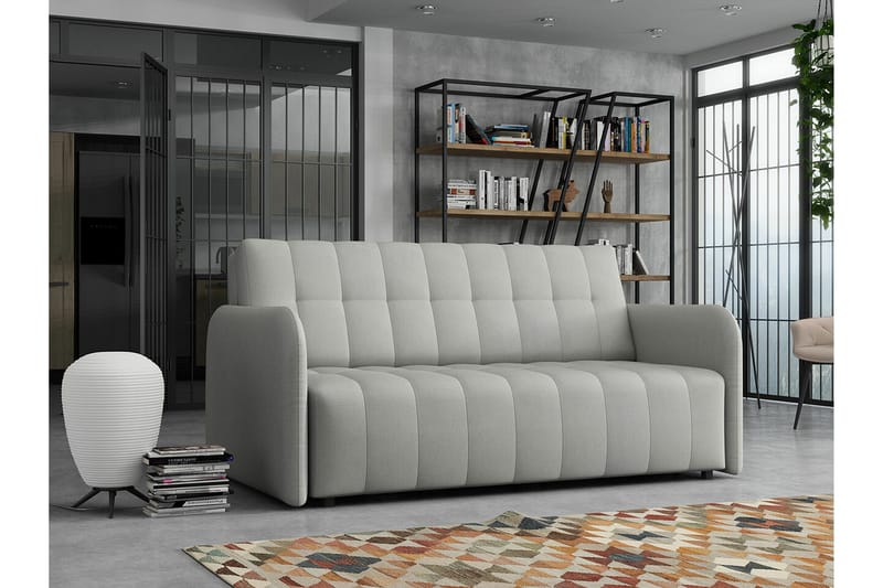 Denegal 3-sits Bäddsoffa Ljusgrå - Møbler - Sofaer - Sovesofaer
