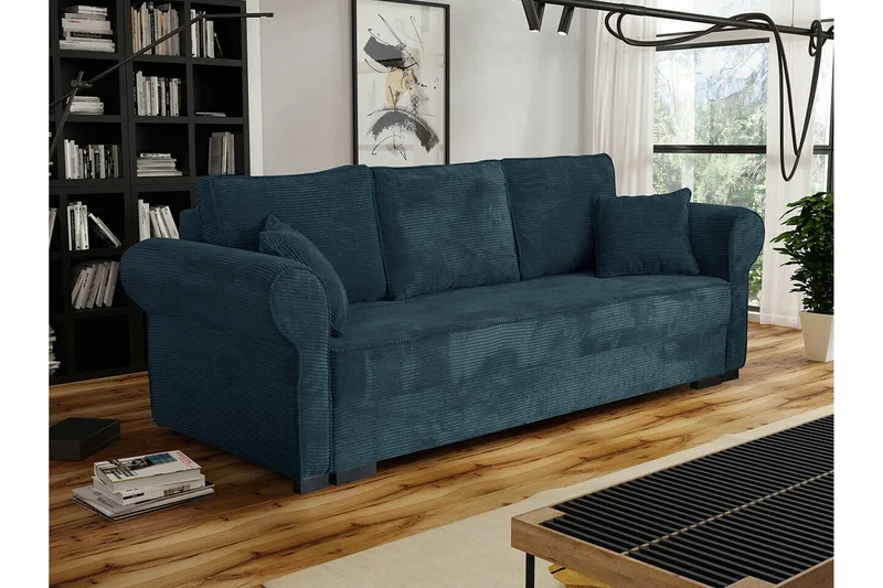 Denegal 3-sits Bäddsoffa NO_BRAND Dark blue - Møbler - Sofaer - Sovesofaer