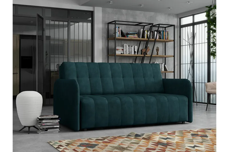 Denegal 3-sits Bäddsoffa NO_BRAND Dark green - Møbler - Sofaer - Sovesofaer
