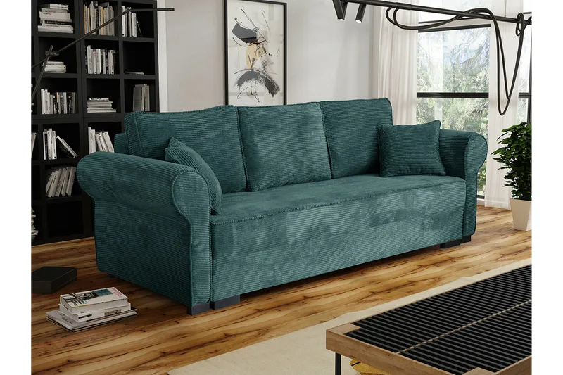 Denegal 3-sits Bäddsoffa NO_BRAND Green - Møbler - Sofaer - Sovesofaer