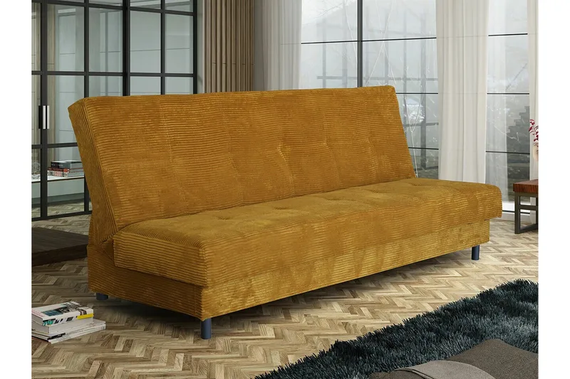 Denegal 3-sits Bäddsoffa NO_BRAND Yellow - Møbler - Sofaer - Sovesofaer