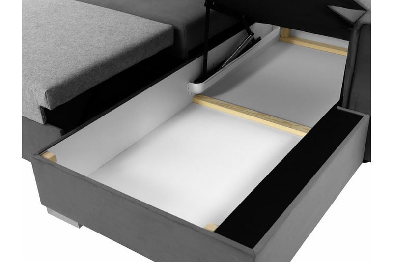 Denegal 3-sits Hörnbäddsoffa Black - Møbler - Sofaer - Sovesofaer