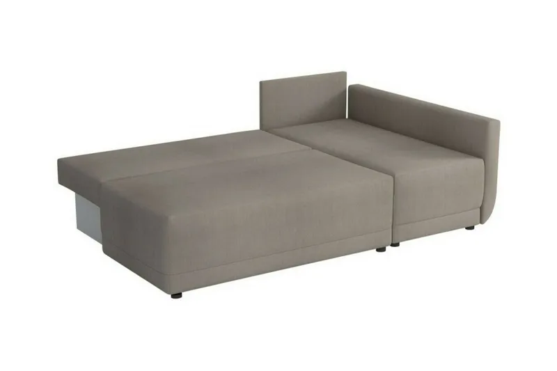 Denegal 3-sits Hörnbäddsoffa Ljusgrå - Møbler - Sofaer - Sovesofaer