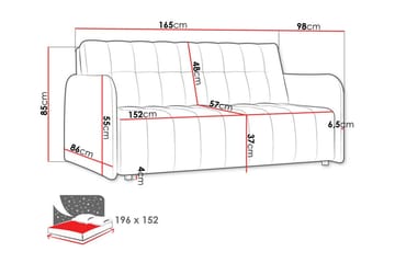 Denegal 3-personers sovesofa - Møbler - Sofaer - Sovesofaer