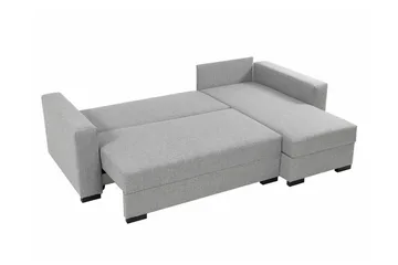 Denegal 3-personers Hjørnesovesofa - Mørkegrå - Møbler - Sofaer - Sovesofaer
