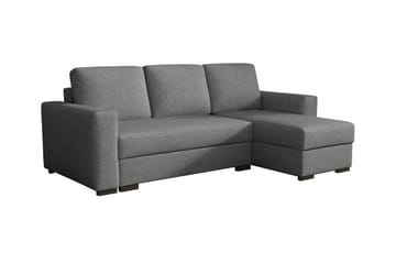 Denegal 3-personers Hjørnesovesofa - Mørkegrå - Møbler - Sofaer - Sovesofaer