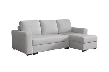Denegal 3-personers Hjørnesovesofa - Lysegrå - Møbler - Sofaer - Sovesofaer
