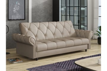 Denegal 3-personers Sovesofa - Lysebrun - Møbler - Sofaer - Sovesofaer