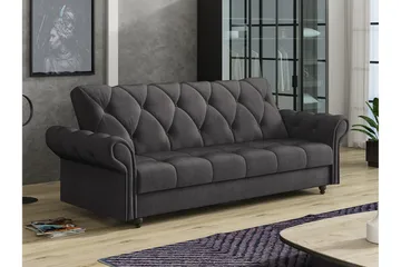 Denegal 3-personers Sovesofa - Mørkebrun - Møbler - Sofaer - Sovesofaer