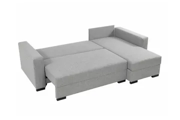 Denegal 3-personers Hjørnesovesofa - Lysegrå - Møbler - Sofaer - Sovesofaer